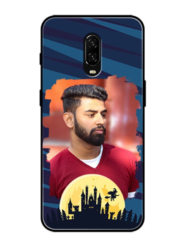Custom OnePlus 6T Photo Printing on Glass Case  - Halloween Witch Design 