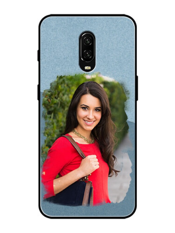 Custom OnePlus 6T Custom Glass Mobile Case  - Grunge Line Art Design