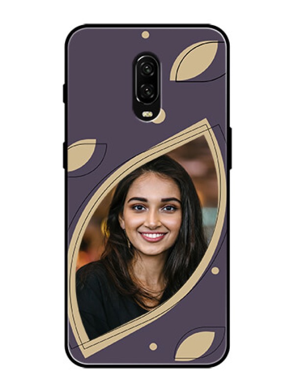 Custom OnePlus 6T Custom Glass Mobile Case - Falling Leaf Design