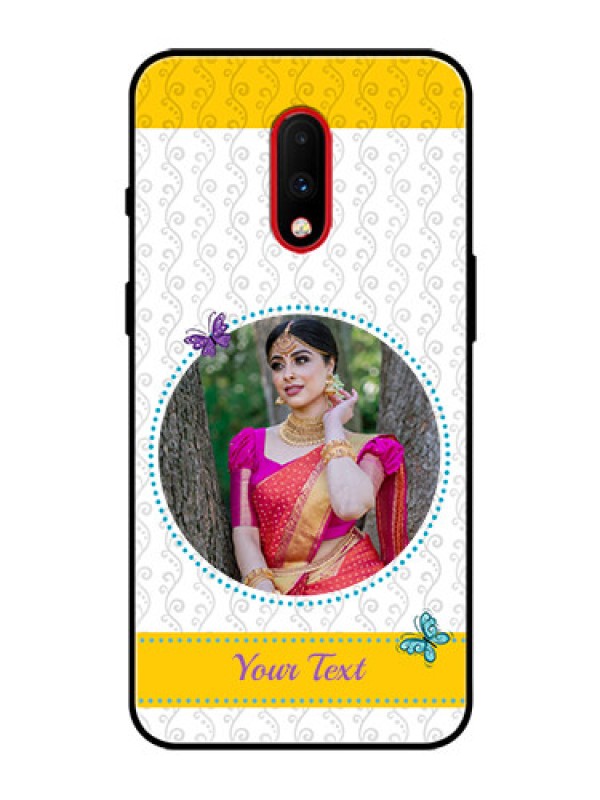 Custom OnePlus 7 Custom Glass Mobile Case  - Girls Premium Case Design