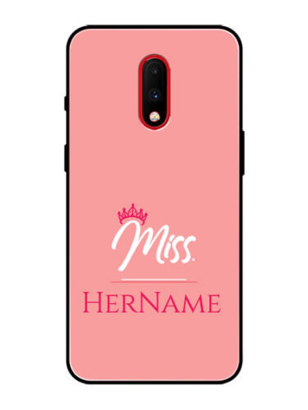 Custom Oneplus 7 Custom Glass Phone Case Mrs with Name