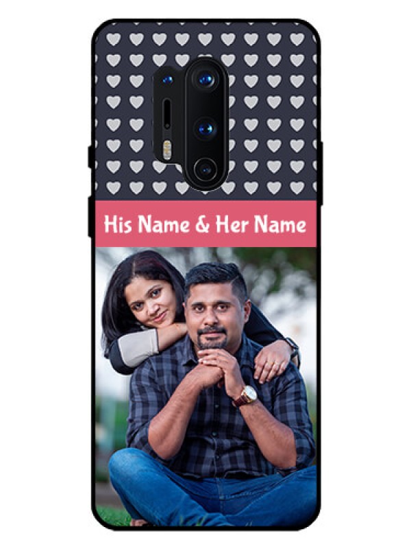 Custom Oneplus 8 Pro Custom Glass Mobile Case  - Love Symbols Design