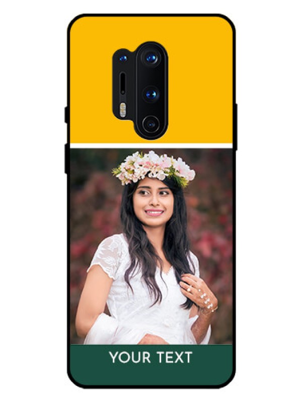 Custom Oneplus 8 Pro Photo Printing on Glass Case  - Love You Design