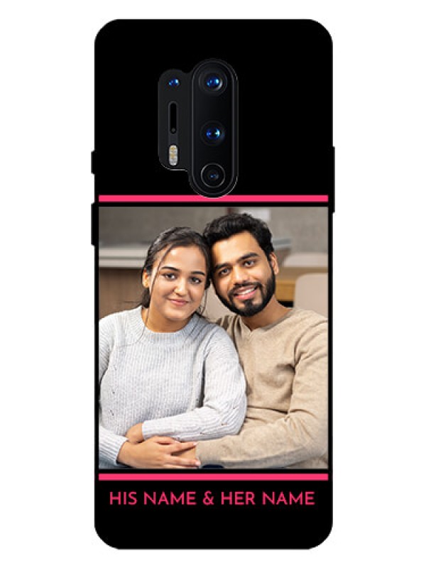 Custom Oneplus 8 Pro Custom Glass Mobile Case  - with Add Text Design