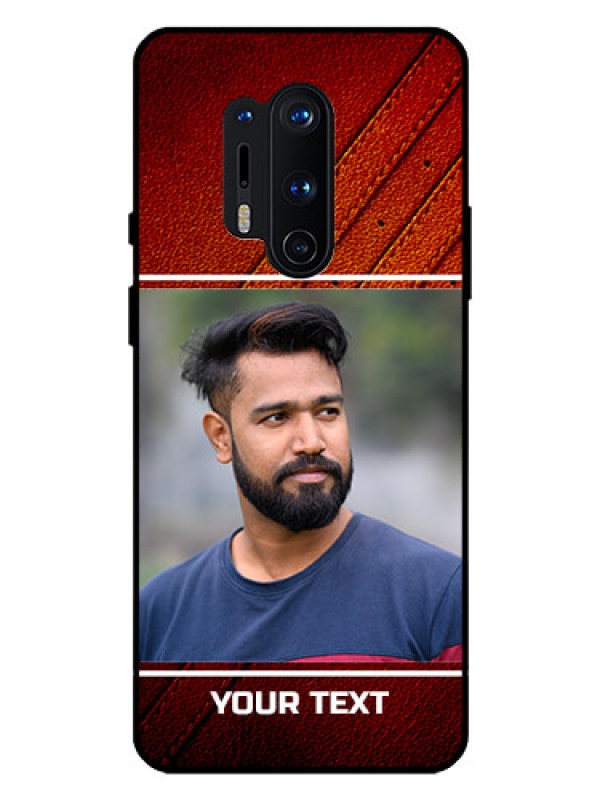 Custom Oneplus 8 Pro Personalized Glass Phone Case  - Leather Phone Case Design