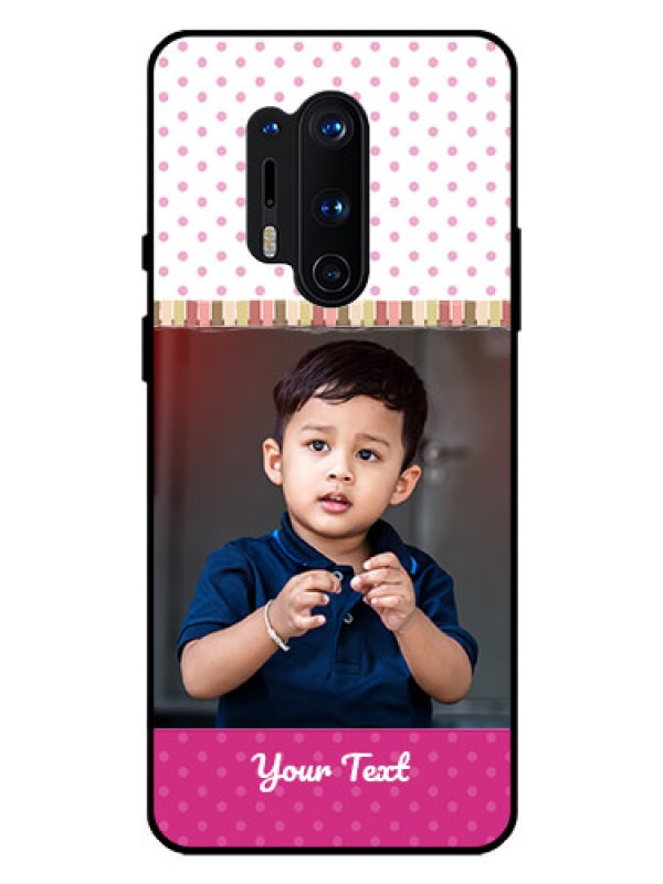 Custom Oneplus 8 Pro Photo Printing on Glass Case  - Cute Girls Cover Design