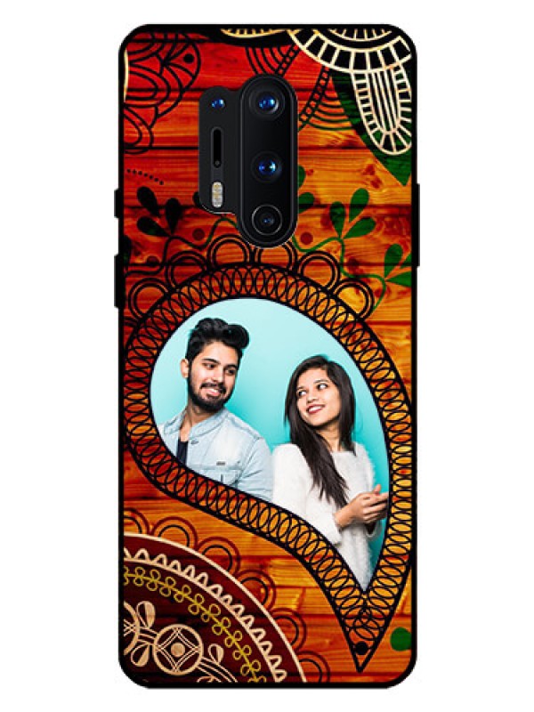 Custom Oneplus 8 Pro Personalized Glass Phone Case  - Abstract Colorful Design