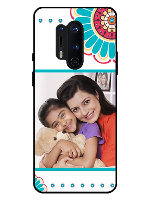 Custom Oneplus 8 Pro Custom Glass Phone Case  - Flower Design