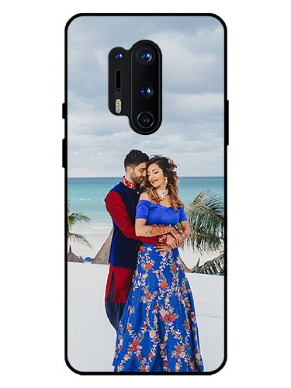 Custom Oneplus 8 Pro Photo Printing on Glass Case  - Upload Full Picture Design