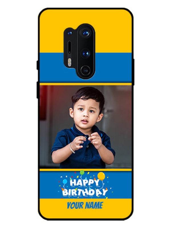 Custom Oneplus 8 Pro Custom Glass Mobile Case  - Birthday Wishes Design