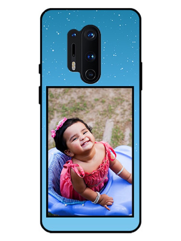 Custom Oneplus 8 Pro Custom Glass Mobile Case  - Wave Pattern Colorful Design