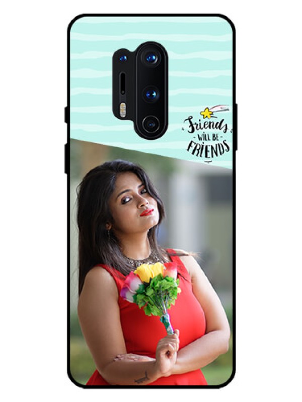 Custom Oneplus 8 Pro Custom Glass Phone Case  - Friends Picture Icon Design