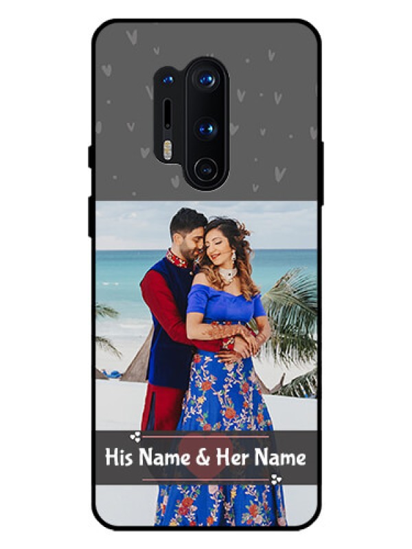 Custom Oneplus 8 Pro Custom Glass Mobile Case  - Buy Love Design with Photo Online