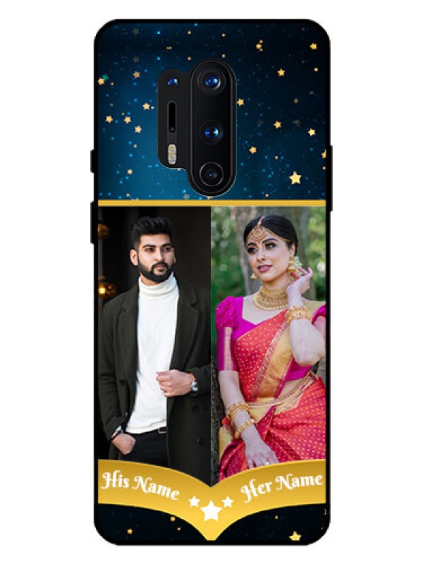 Custom Oneplus 8 Pro Custom Glass Phone Case  - Galaxy Stars Backdrop Design