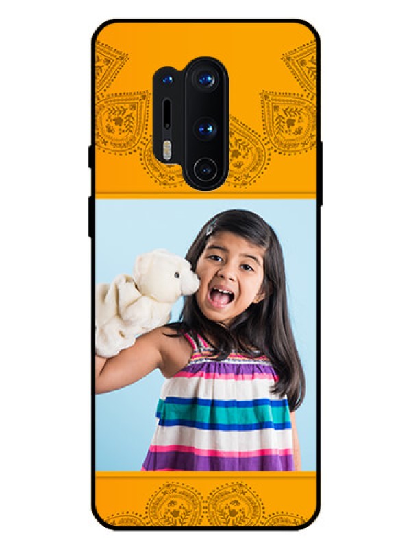 Custom Oneplus 8 Pro Personalized Glass Phone Case  - Photo Wedding Design 