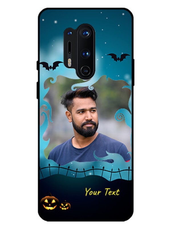 Custom Oneplus 8 Pro Custom Glass Phone Case  - Halloween frame design