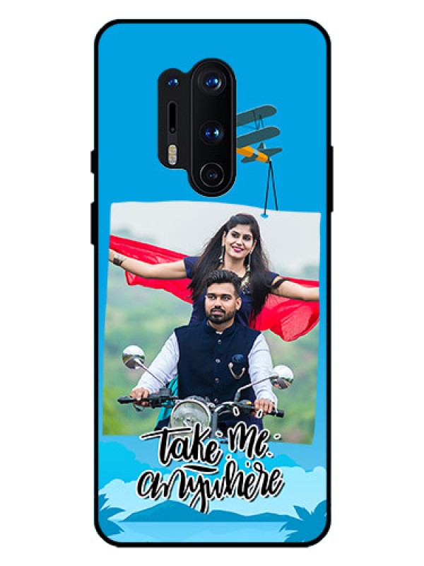 Custom Oneplus 8 Pro Custom Glass Mobile Case  - Traveller Design 