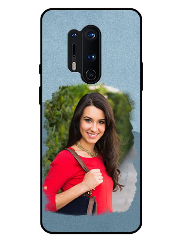 Custom Oneplus 8 Pro Custom Glass Mobile Case  - Grunge Line Art Design