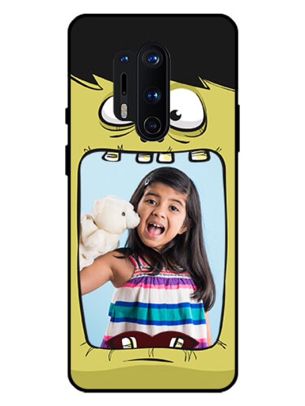 Custom Oneplus 8 Pro Personalized Glass Phone Case  - Cartoon monster back case Design