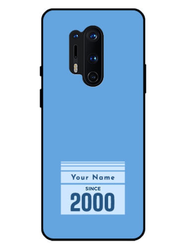 Custom OnePlus 8 Pro Custom Glass Mobile Case - Custom Year of birth Design