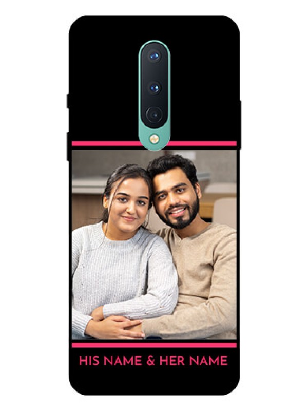 Custom OnePlus 8 Custom Glass Mobile Case  - with Add Text Design