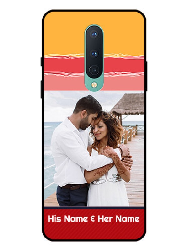 Custom OnePlus 8 Custom Glass Mobile Case  - Colorful Case Design