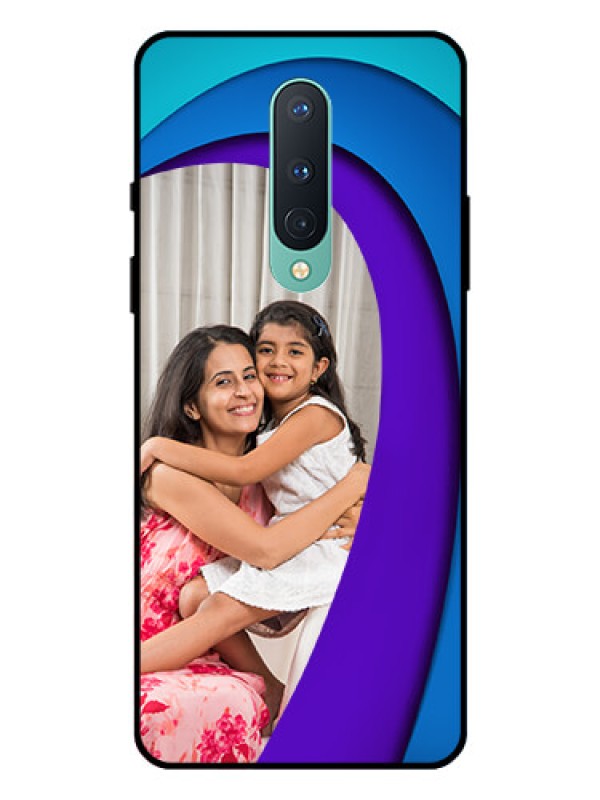 Custom OnePlus 8 Photo Printing on Glass Case  - Simple Pattern Design