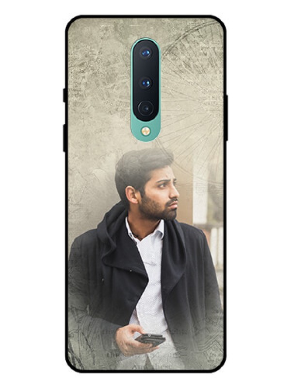 Custom OnePlus 8 Custom Glass Phone Case  - with vintage design