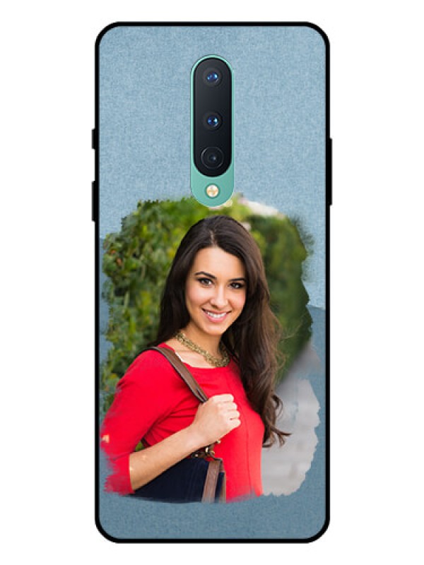 Custom OnePlus 8 Custom Glass Mobile Case  - Grunge Line Art Design