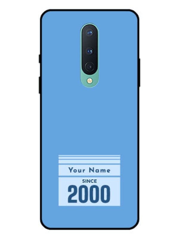 Custom OnePlus 8 Custom Glass Mobile Case - Custom Year of birth Design