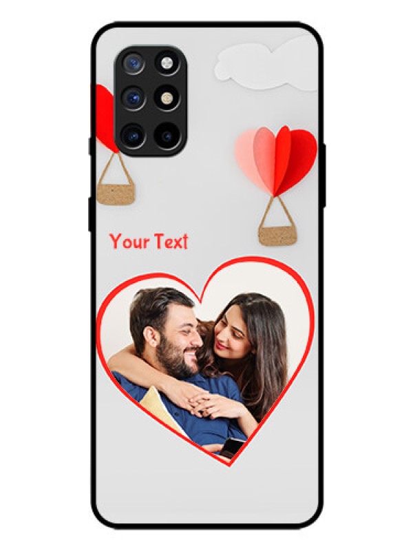 Custom Oneplus 8T Custom Glass Mobile Case  - Parachute Love Design