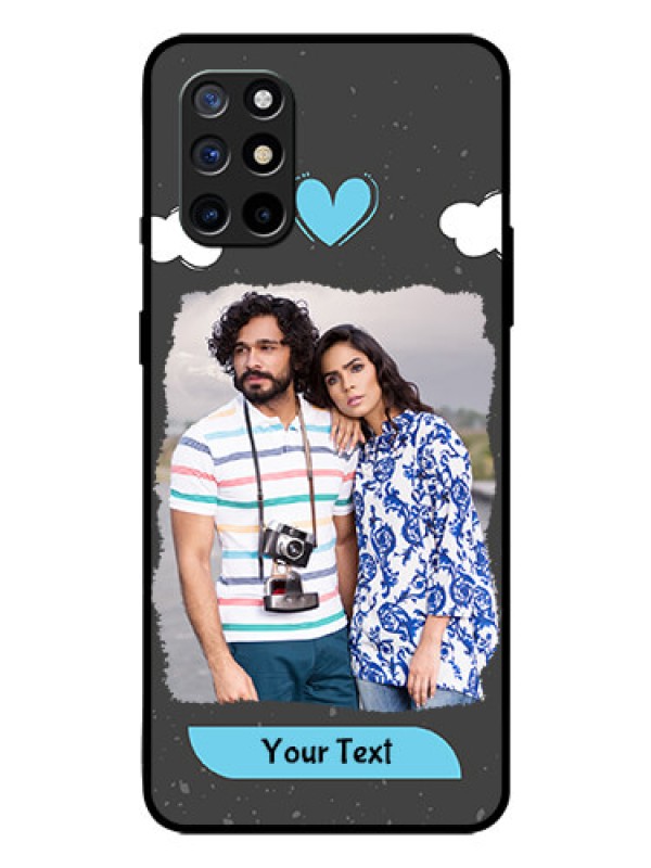 Custom Oneplus 8T Custom Glass Phone Case  - Splashes with love doodles Design