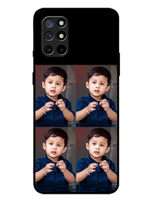 Custom Oneplus 8T 4 Image Holder on Glass Mobile Cover