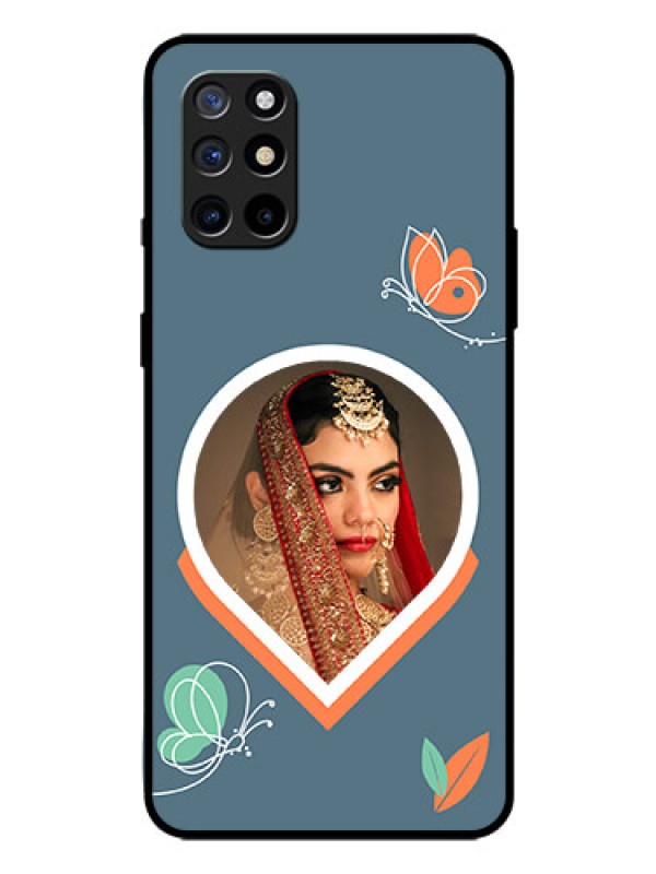 Custom OnePlus 8T Custom Glass Mobile Case - Droplet Butterflies Design