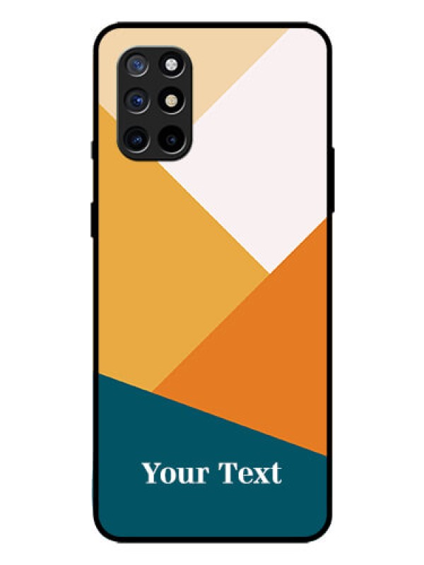Custom OnePlus 8T Personalized Glass Phone Case - Stacked Multi-colour Design