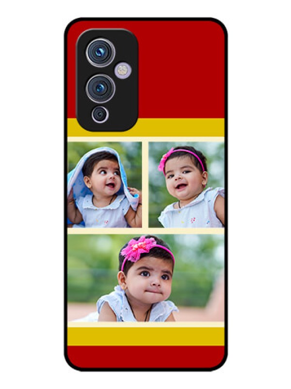 Custom Oneplus 9 5G Custom Glass Mobile Case - Multiple Pic Upload Design