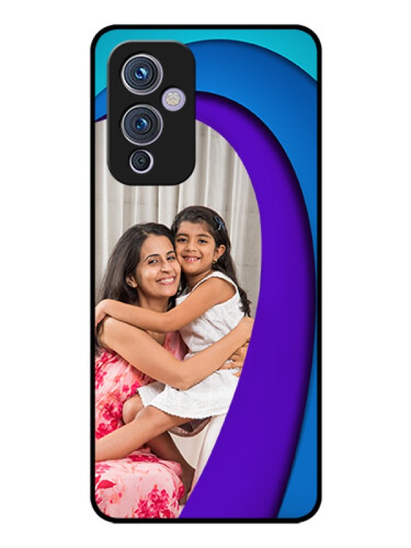 Custom Oneplus 9 5G Photo Printing on Glass Case - Simple Pattern Design