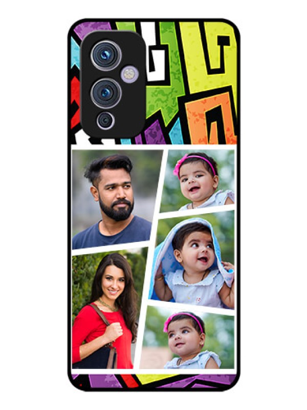 Custom Oneplus 9 5G Custom Glass Phone Case - Graffiti pattern Design