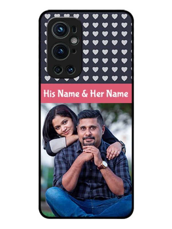 Custom Oneplus 9 Pro 5G Custom Glass Mobile Case - Love Symbols Design
