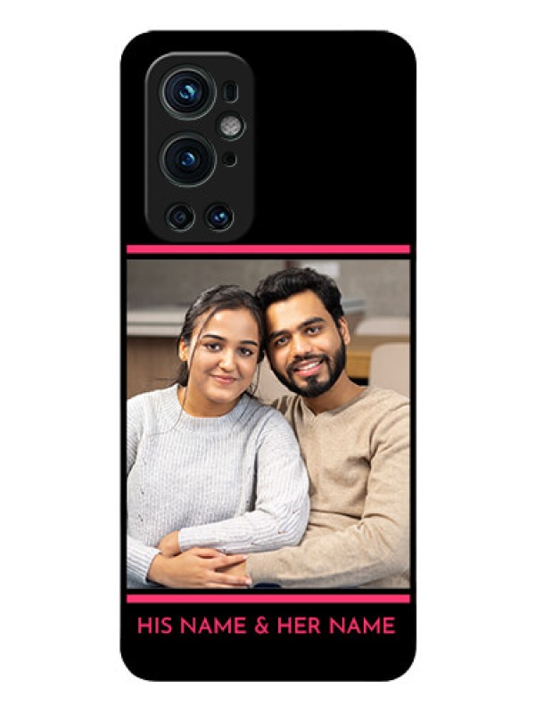 Custom Oneplus 9 Pro 5G Custom Glass Mobile Case - with Add Text Design