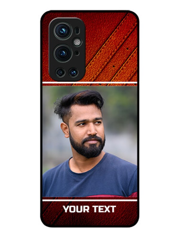 Custom Oneplus 9 Pro 5G Personalized Glass Phone Case - Leather Phone Case Design