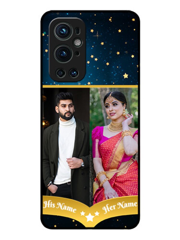 Custom Oneplus 9 Pro 5G Custom Glass Phone Case - Galaxy Stars Backdrop Design