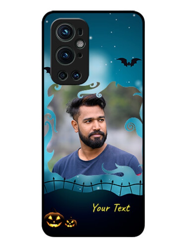 Custom Oneplus 9 Pro 5G Custom Glass Phone Case - Halloween frame design