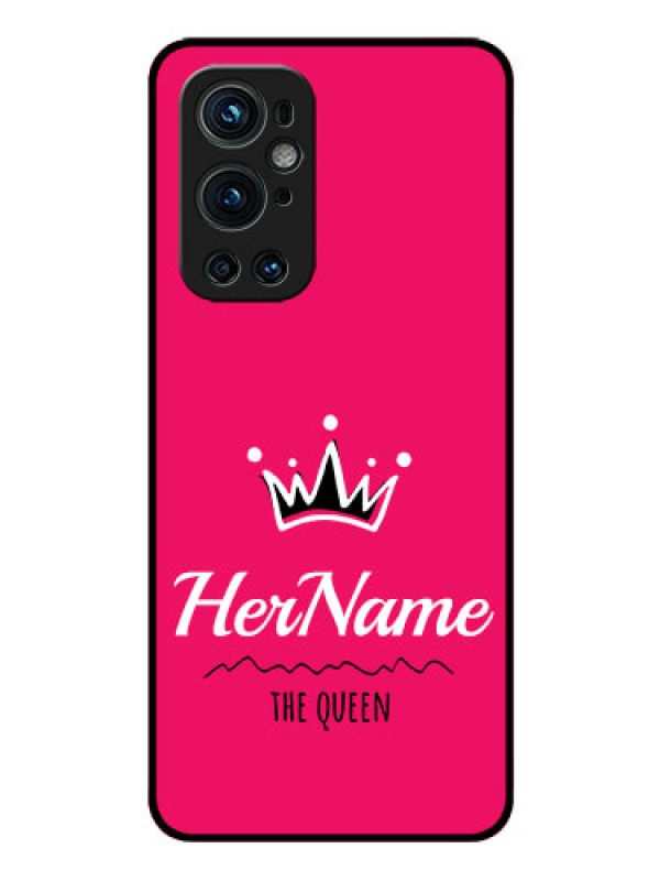 Custom Oneplus 9 Pro 5G Glass Phone Case Queen with Name