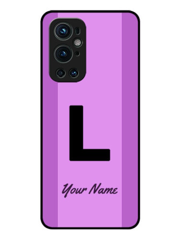 Custom OnePlus 9 Pro 5G Custom Glass Phone Case - Tricolor custom text Design
