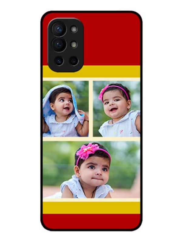 Custom Oneplus 9R 5G Custom Glass Mobile Case - Multiple Pic Upload Design