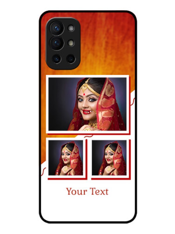 Custom Oneplus 9R 5G Custom Glass Phone Case - Wedding Memories Design 