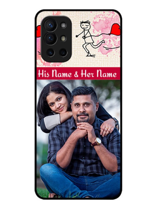 Custom Oneplus 9R 5G Photo Printing on Glass Case - You and Me Case Design