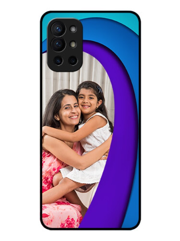 Custom Oneplus 9R 5G Photo Printing on Glass Case - Simple Pattern Design