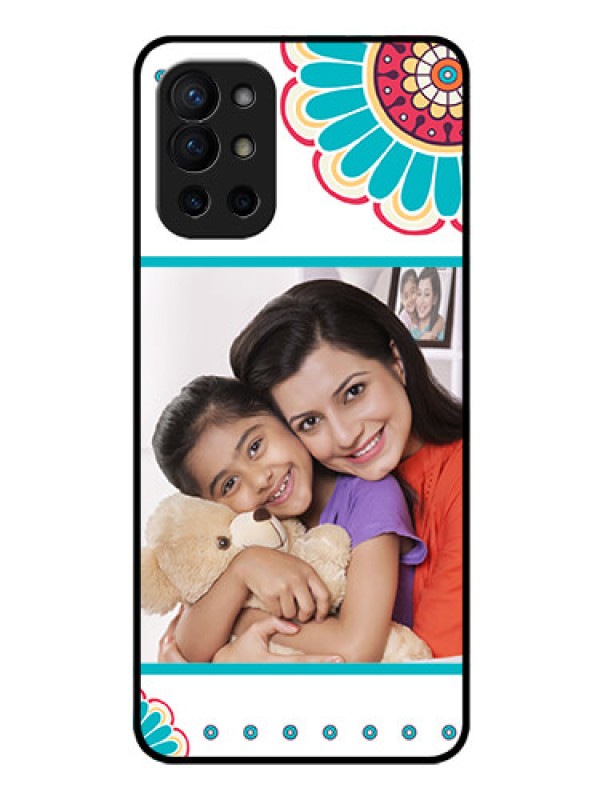 Custom Oneplus 9R 5G Custom Glass Phone Case - Flower Design